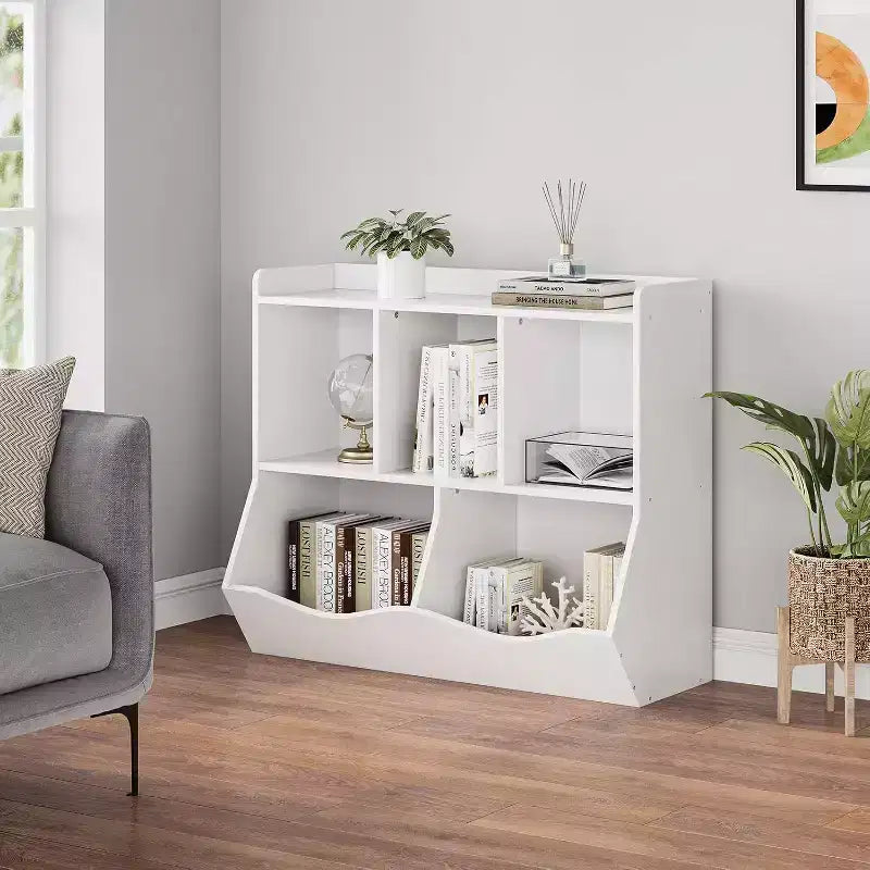COZONY Ensemble de 2 organiseurs de jouets et étagères pour enfants, meuble de rangement multi-étagères pour jouets et livres, parfait pour salle de jeux, chambre d'enfant, crèche