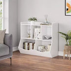 COZONY Ensemble de 2 organiseurs de jouets et étagères pour enfants, meuble de rangement multi-étagères pour jouets et livres, parfait pour salle de jeux, chambre d'enfant, crèche