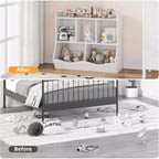 COZONY Ensemble de 2 organiseurs de jouets et étagères pour enfants, meuble de rangement multi-étagères pour jouets et livres, parfait pour salle de jeux, chambre d'enfant, crèche