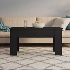 Coffee Table Black Engineered wood Standard Adjustable Armrests