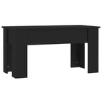 Coffee Table Black Engineered wood Standard Adjustable Armrests