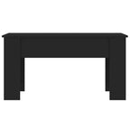 Coffee Table Black Engineered wood Standard Adjustable Armrests