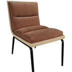Meridian Furniture, Chaises de salle à manger Viceroy en tissu, ensemble de 2