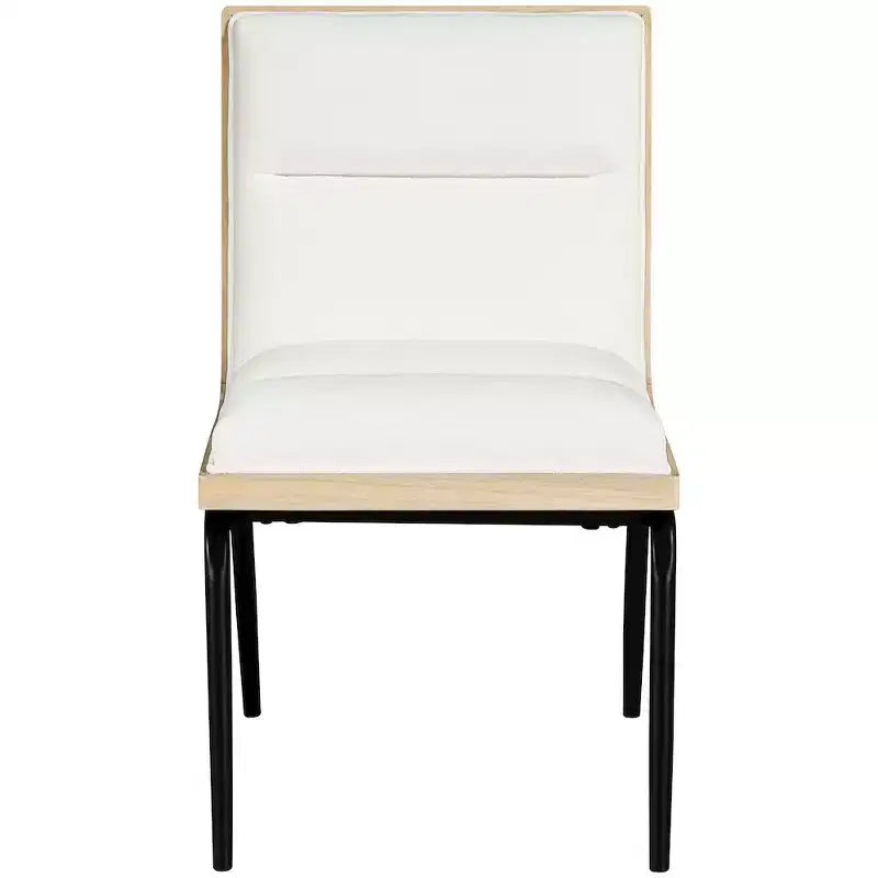 Meridian Furniture, Chaises de salle à manger Viceroy en tissu, ensemble de 2