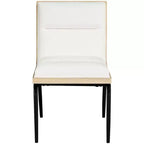 Meridian Furniture, Chaises de salle à manger Viceroy en tissu, ensemble de 2
