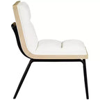 Meridian Furniture, Chaises de salle à manger Viceroy en tissu, ensemble de 2