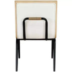 Meridian Furniture, Chaises de salle à manger Viceroy en tissu, ensemble de 2
