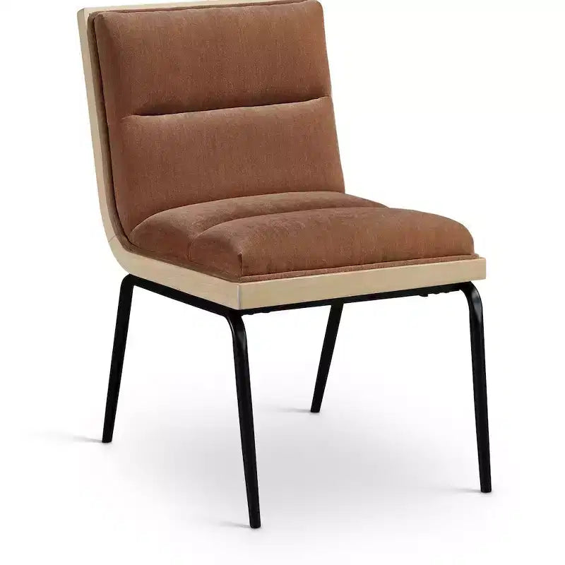Meridian Furniture, Chaises de salle à manger Viceroy en tissu, ensemble de 2
