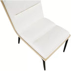 Meridian Furniture, Chaises de salle à manger Viceroy en tissu, ensemble de 2