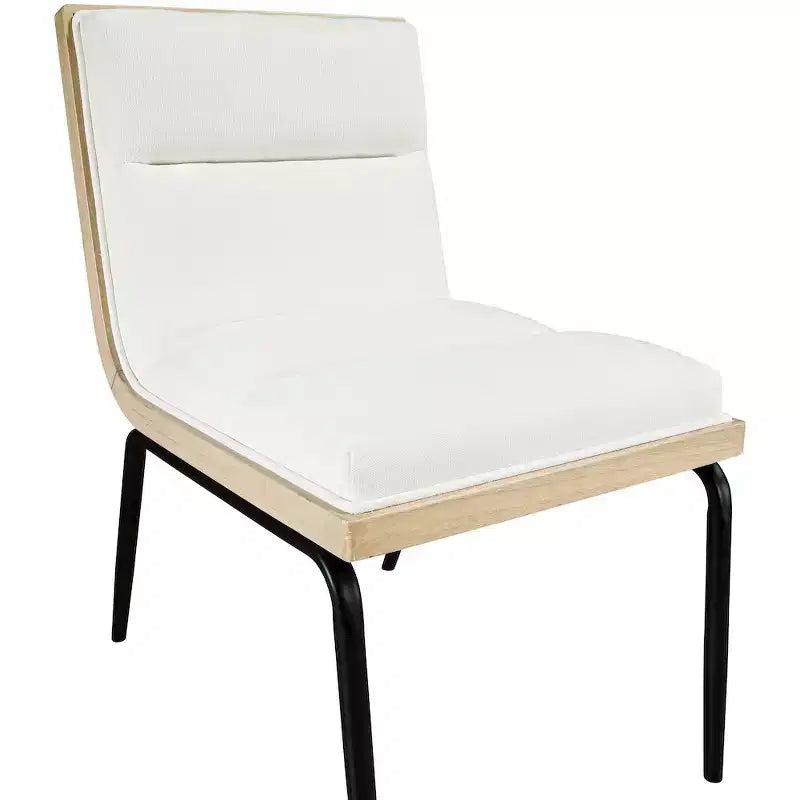 Meridian Furniture, Chaises de salle à manger Viceroy en tissu, ensemble de 2