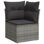 vidaXL Garden Sofa Set Grey