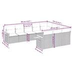 vidaXL Garden Sofa Set Grey