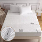 Surmatelas chauffant intégral GustoWave - Surmatelas à couche d'air, Chauffe-lit à poche profonde de 18 pouces, 137x190 cm