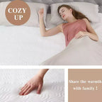 Surmatelas chauffant intégral GustoWave - Surmatelas à couche d'air, Chauffe-lit à poche profonde de 18 pouces, 137x190 cm