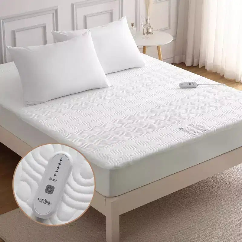 Surmatelas chauffant intégral GustoWave - Surmatelas à couche d'air, Chauffe-lit à poche profonde de 18 pouces, 137x190 cm