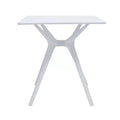 HomeRoots 28 White Heavy Duty Plastic Trestle Base Dining Table