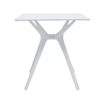 HomeRoots 28 White Heavy Duty Plastic Trestle Base Dining Table