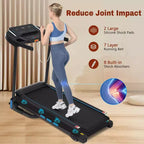 NAYSAYE Tapis de course pliable 3.5 CV avec système hydraulique et inclinaison pour la course et la marche à domicile, Noir, 48.23*19.69*41.14