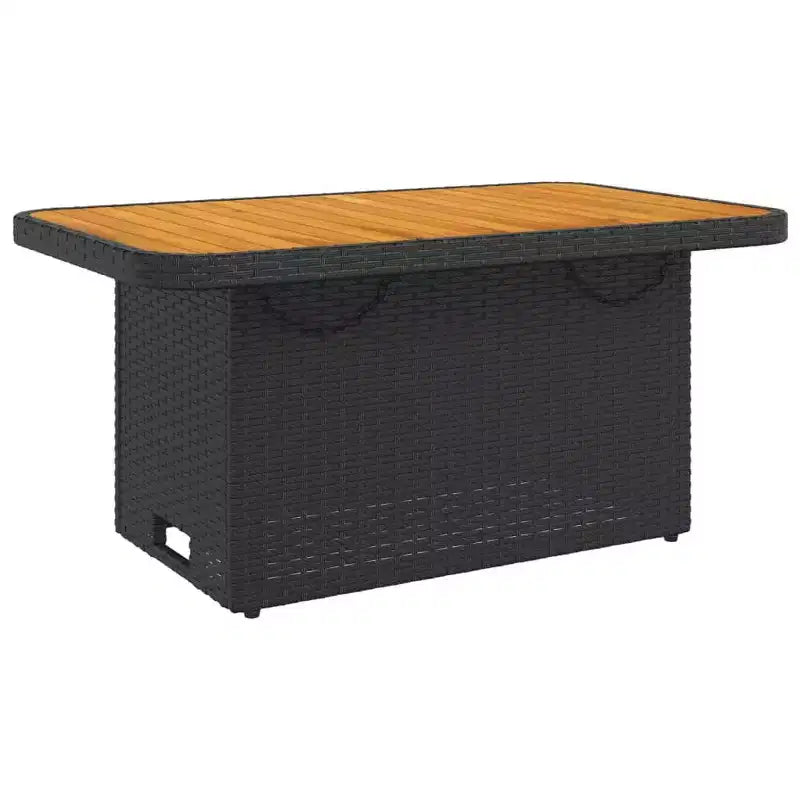 vidaXL Garden Dining Set Black and brown