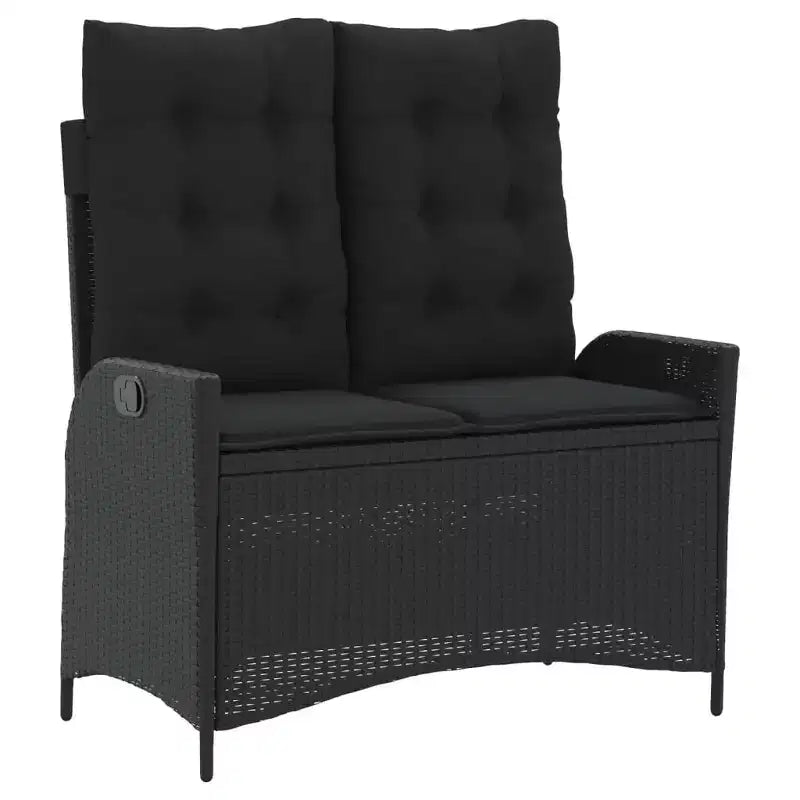 vidaXL Garden Dining Set Black and brown