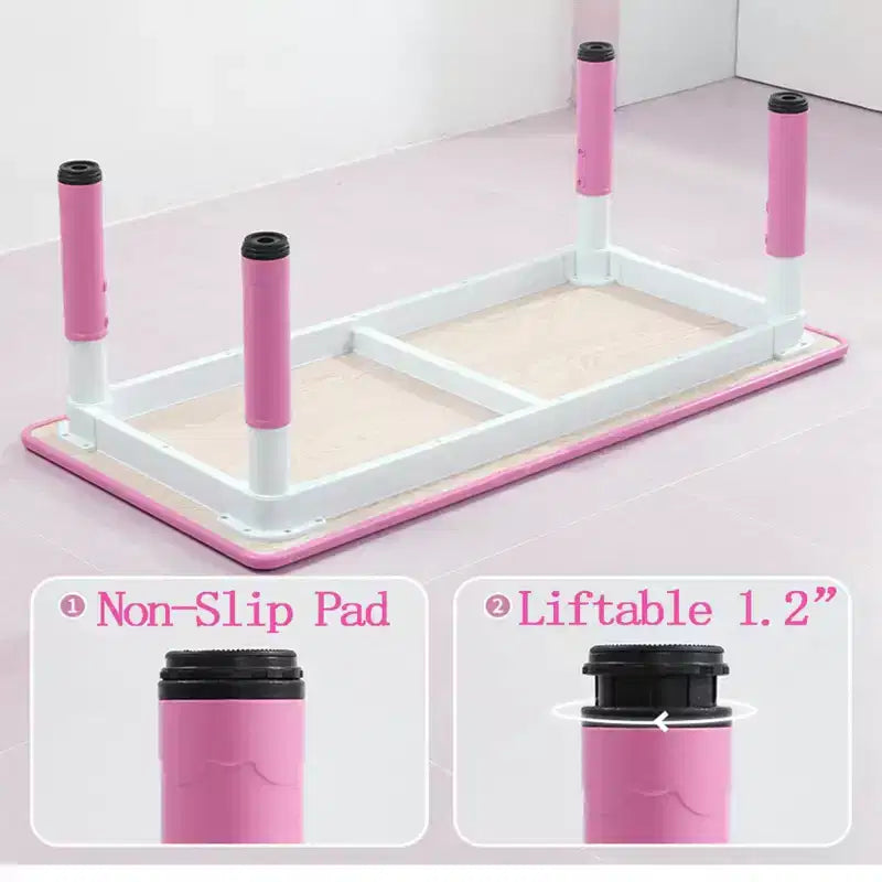 Table et chaises pour enfants, Ensemble table d'activités et de bricolage pour tout-petits réglable en hauteur avec 6 chaises, pour les 2-10 ans, Table d'activités artistiques pour enfants supportant jusqu'à 136 kg
