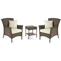Jiallo Galleon Collection Outdoor Garden Patio Furniture 3PC set w/ Table