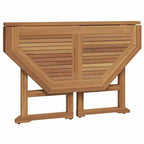 vidaXL Ensemble repas de jardin pliable 5 pièces - Bois de teck massif - Meubles d'extérieur résistants aux intempéries - Facile à assembler - Gain de place