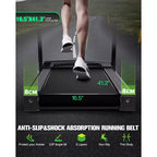 FYC 330lb Weight Capacity 3.5HP Folding Treadmill for Home with Incline Portable Electric Treadmill