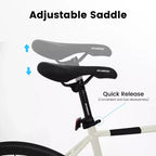 Vélo de Route Whisen, Cadre en Aluminium Léger, Freins à Disque, 16 Vitesses, Accélération Rapide, Adapté aux Hommes et aux Femmes