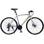 Whisen 28 Adult Hybrid Bike, Road Bike with 24-Speed Gear, Disc Brakes