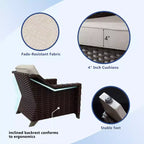 UPTIOT 5-Piece Outdoor Conversation Set