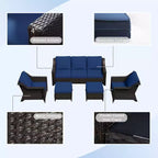 UPTIOT 5-Piece Outdoor Conversation Set