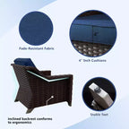 UPTIOT 5-Piece Outdoor Conversation Set