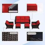 UPTIOT 5-Piece Outdoor Conversation Set