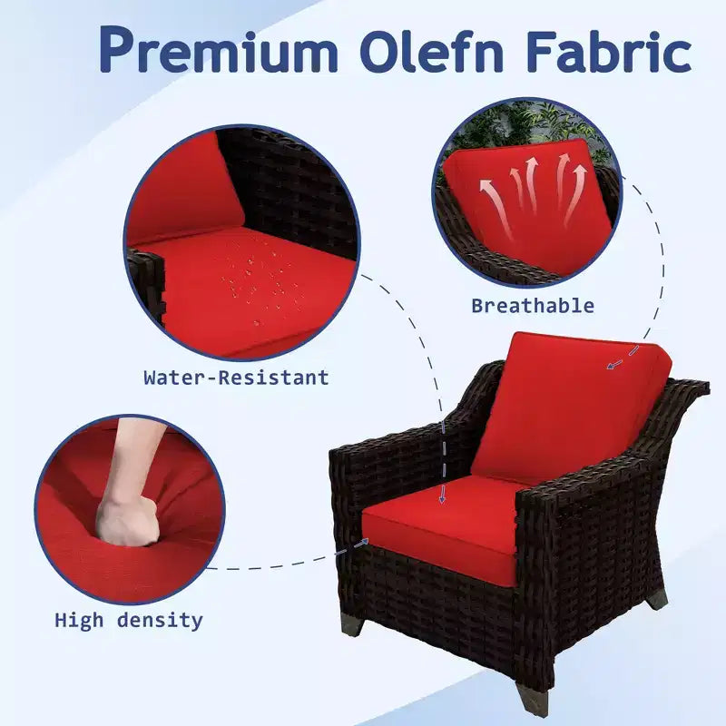 UPTIOT 5-Piece Outdoor Conversation Set