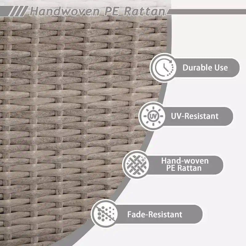 UPTIOT 5-Piece Patio Furniture Chair Outdoor Conversation Set