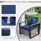 UPTIOT 5-Piece Patio Furniture Chair Outdoor Conversation Set