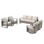 UPTIOT 5-Piece Patio Furniture Chair Outdoor Conversation Set