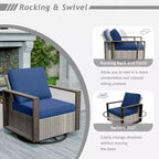 UPTIOT 5-Piece Patio Furniture Chair Outdoor Conversation Set