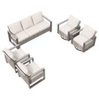 UPTIOT 5-Piece Patio Furniture Chair Outdoor Conversation Set