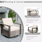 UPTIOT 5-Piece Patio Furniture Chair Outdoor Conversation Set