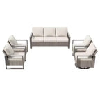 UPTIOT 5-Piece Patio Furniture Chair Outdoor Conversation Set