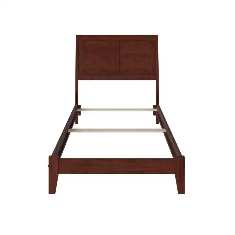HomeStock 41.54 in.H Walnut Twin XL Size Freestanding Headboards with Bed Frame