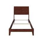HomeStock 41.54 in.H Walnut Twin XL Size Freestanding Headboards with Bed Frame