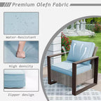 UPTIOT 8-Piece Outdoor Patio Conversation Set