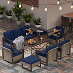 UPTIOT 8-Piece Outdoor Patio Conversation Set