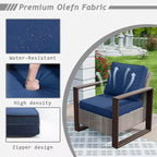 UPTIOT 8-Piece Outdoor Patio Conversation Set
