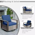 UPTIOT 8-Piece Outdoor Patio Conversation Set