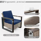 UPTIOT 8-Piece Outdoor Patio Conversation Set