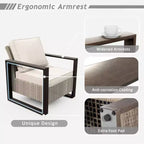 UPTIOT 8-Piece Outdoor Patio Conversation Set